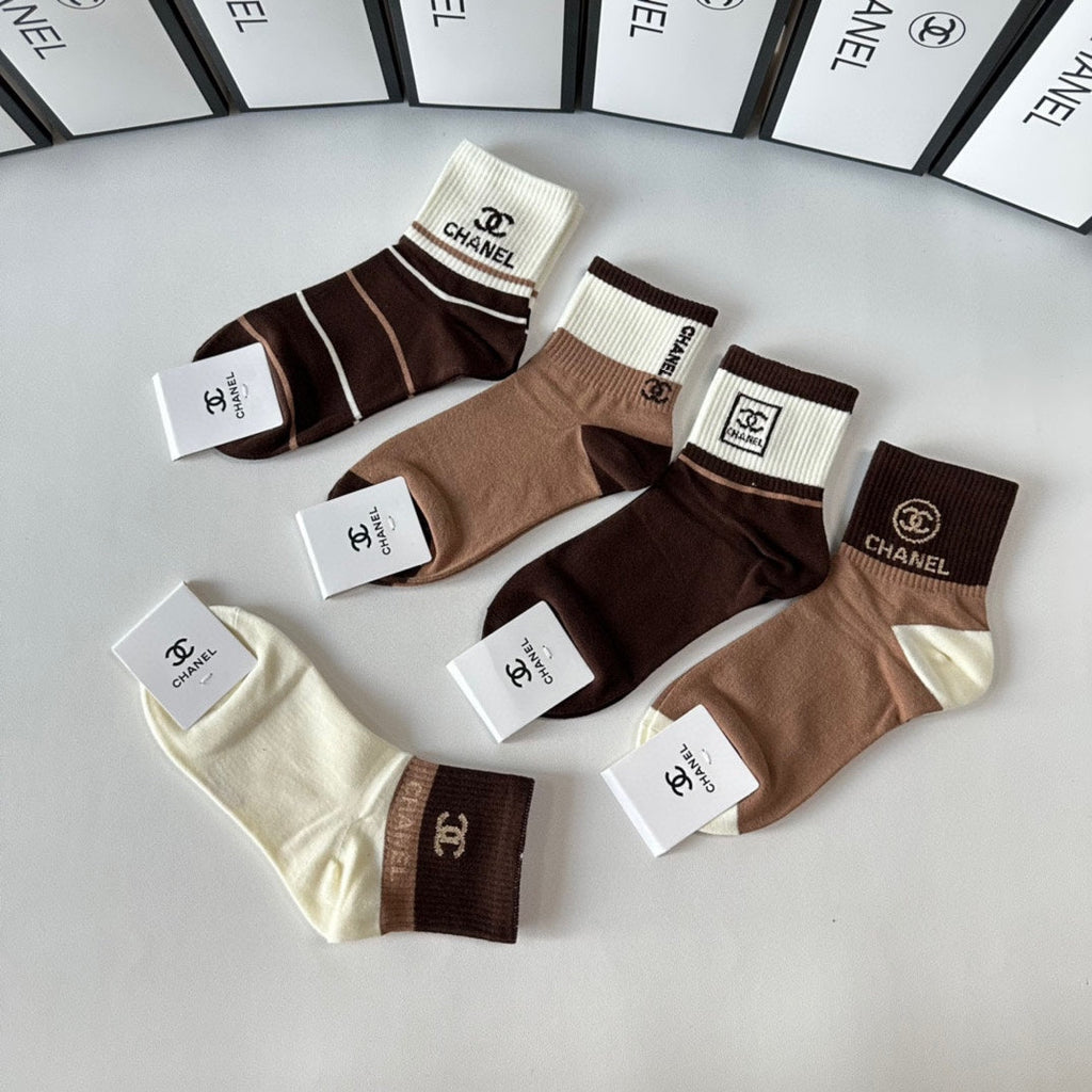 CHANEL LOW-CUT SOCKS 423803 (1 BOX)