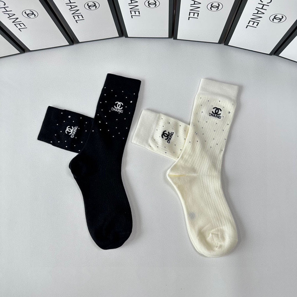 CHANEL CREW SOCKS 423798 (1 BOX)