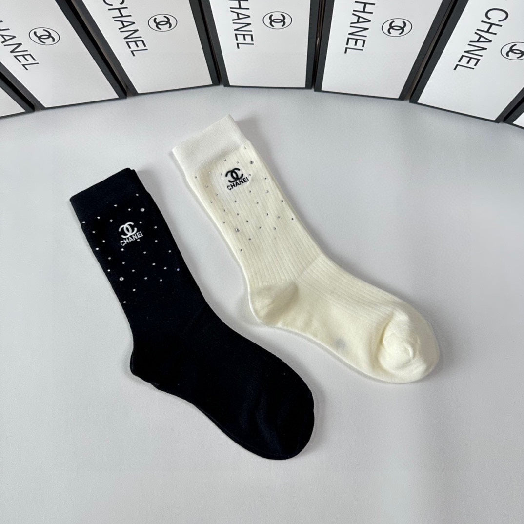 CHANEL CREW SOCKS 423798 (1 BOX)