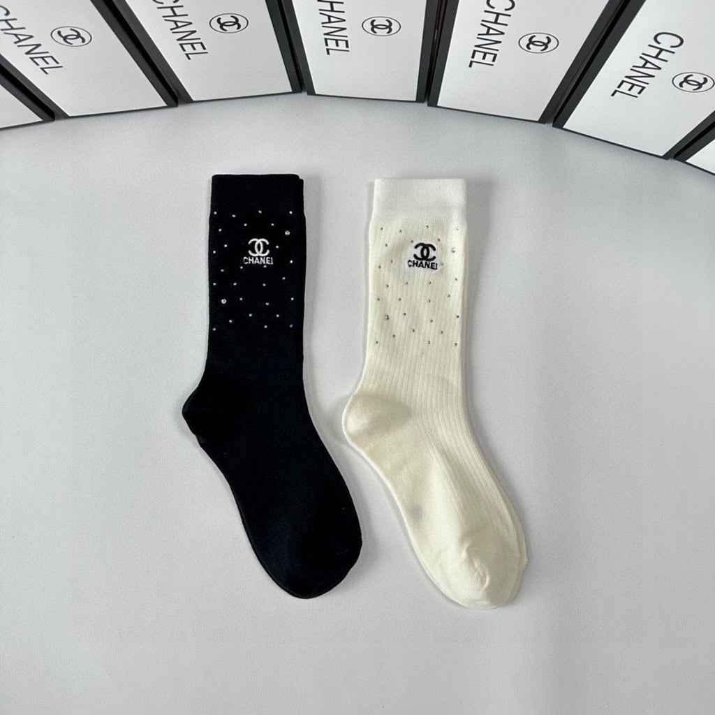 CHANEL CREW SOCKS 423798 (1 BOX)