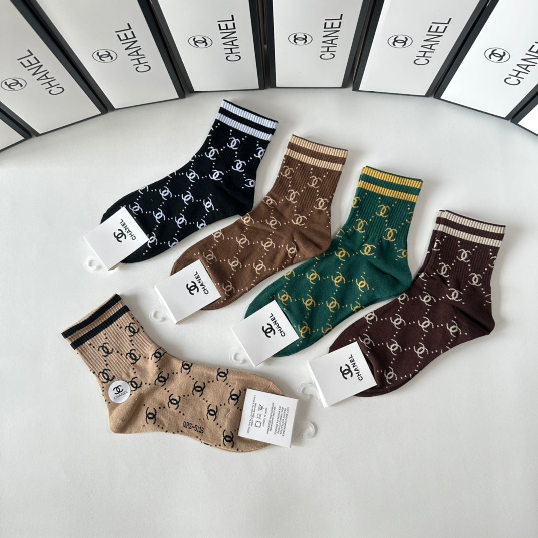 CHANEL LOW-CUT SOCKS 423855 (1 BOX)