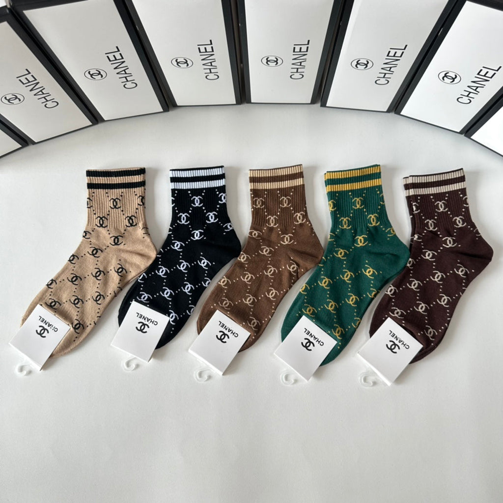CHANEL LOW-CUT SOCKS 423855 (1 BOX)