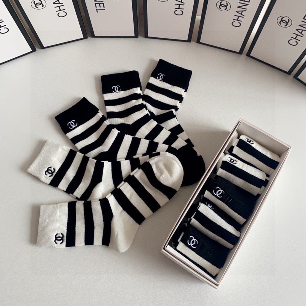 CHANEL LOW-CUT SOCKS 425654( 1 BOX )