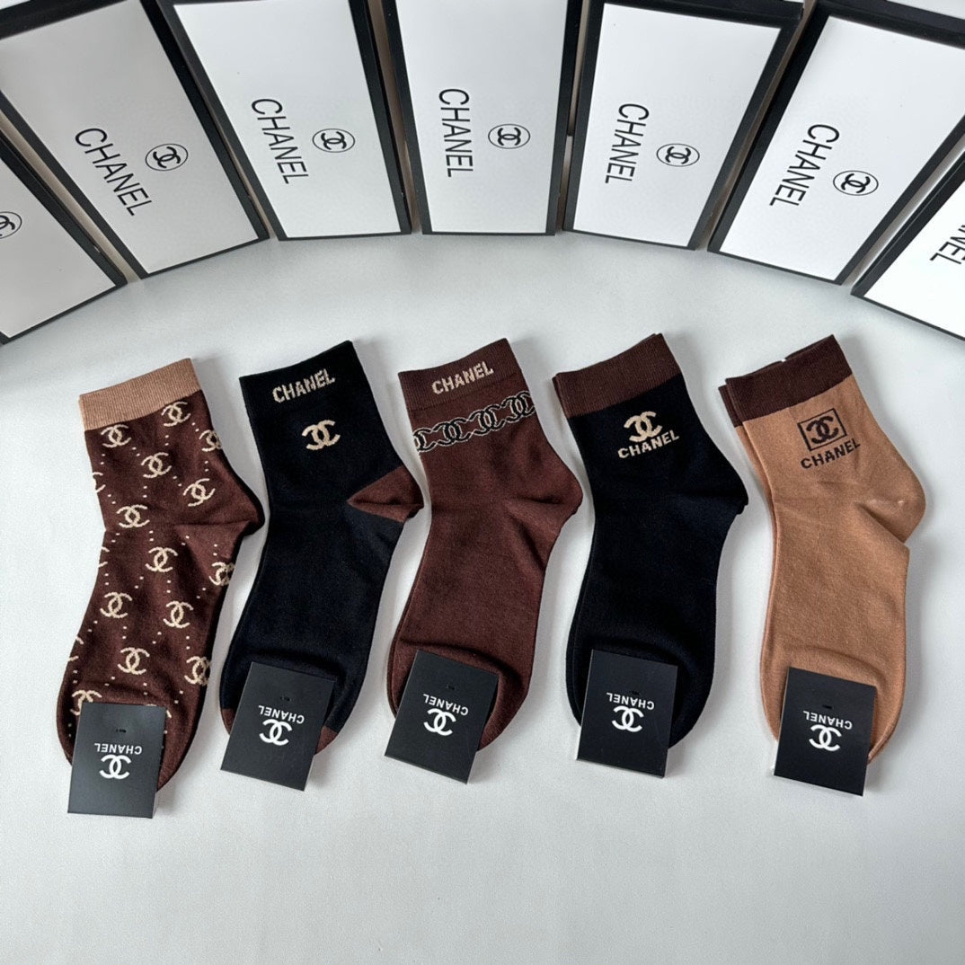 CHANEL LOW-CUT SOCKS 425662 ( 1 BOX )