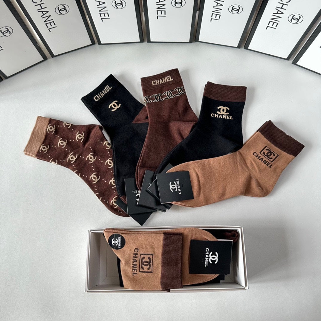CHANEL LOW-CUT SOCKS 425662 ( 1 BOX )
