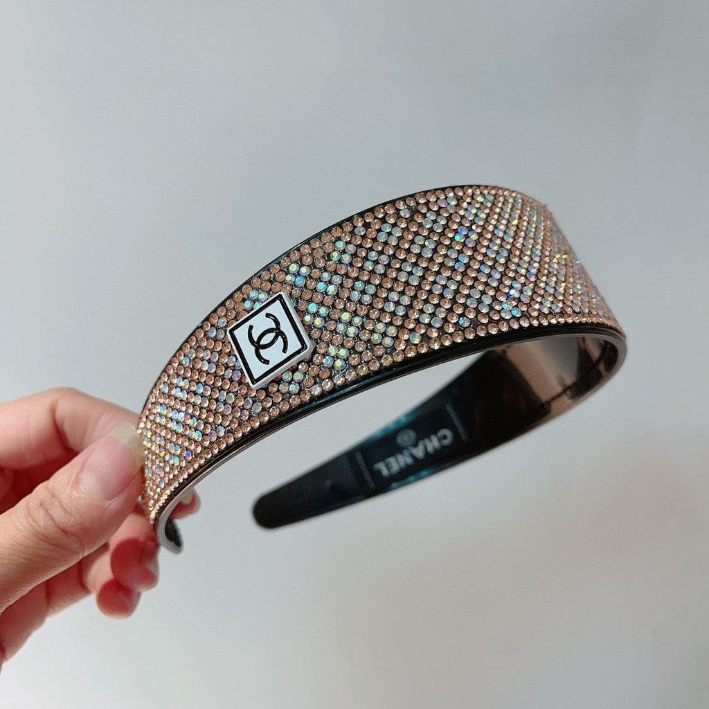 CHANEL COLORFUL WITH CRYSTALS HAIRBAND RESIN FOR WOMEN 124678