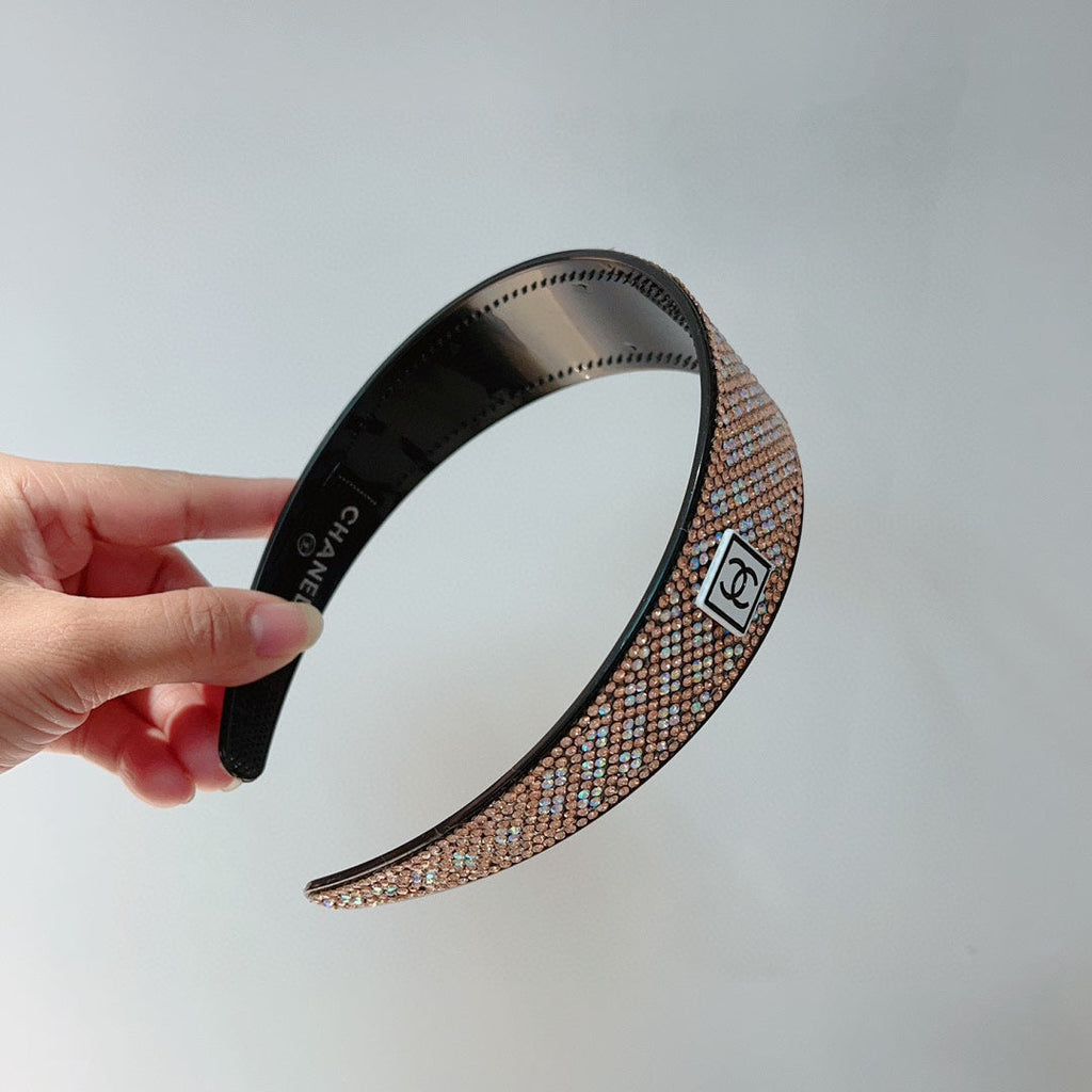 CHANEL COLORFUL WITH CRYSTALS HAIRBAND RESIN FOR WOMEN 124678