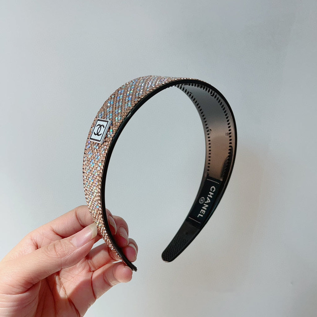 CHANEL COLORFUL WITH CRYSTALS HAIRBAND RESIN FOR WOMEN 124678