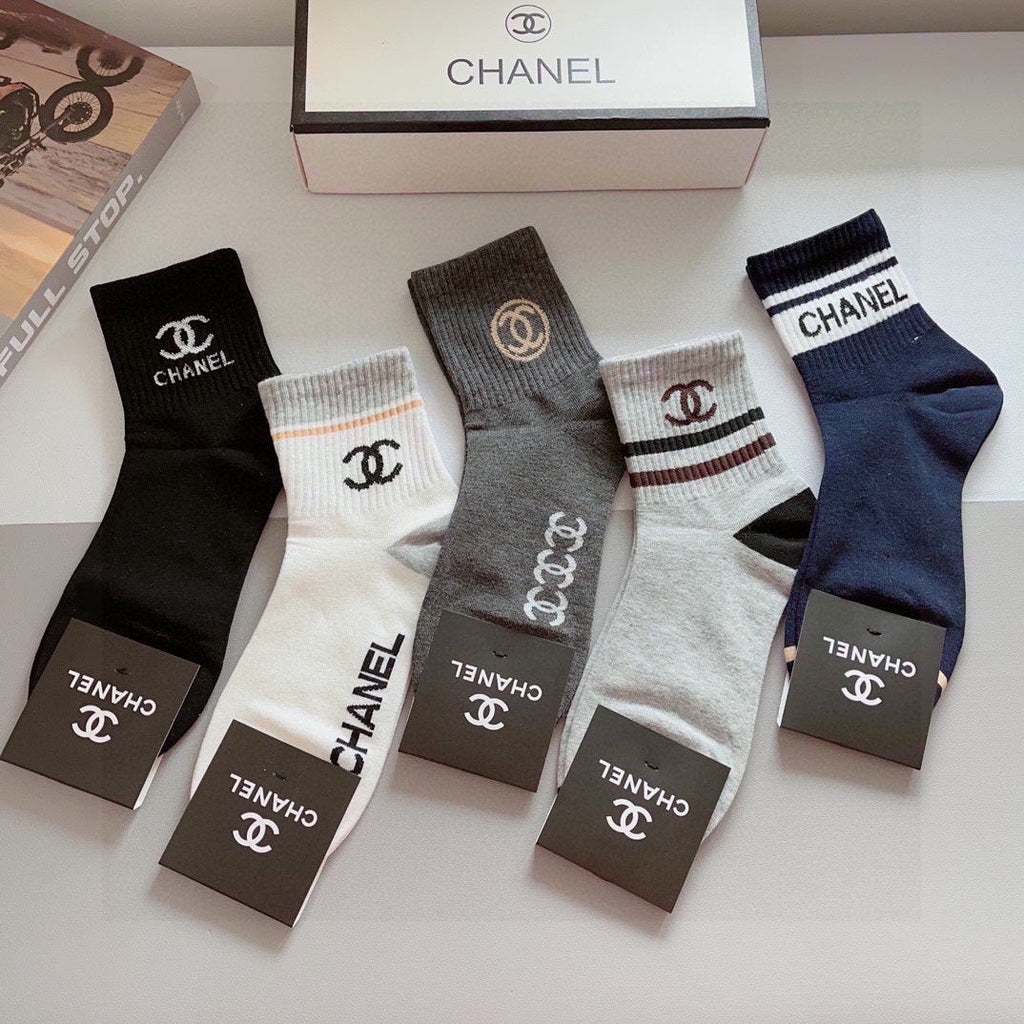 CHANEL LOW-CUT SOCKS 408033 ( 1 BOX )