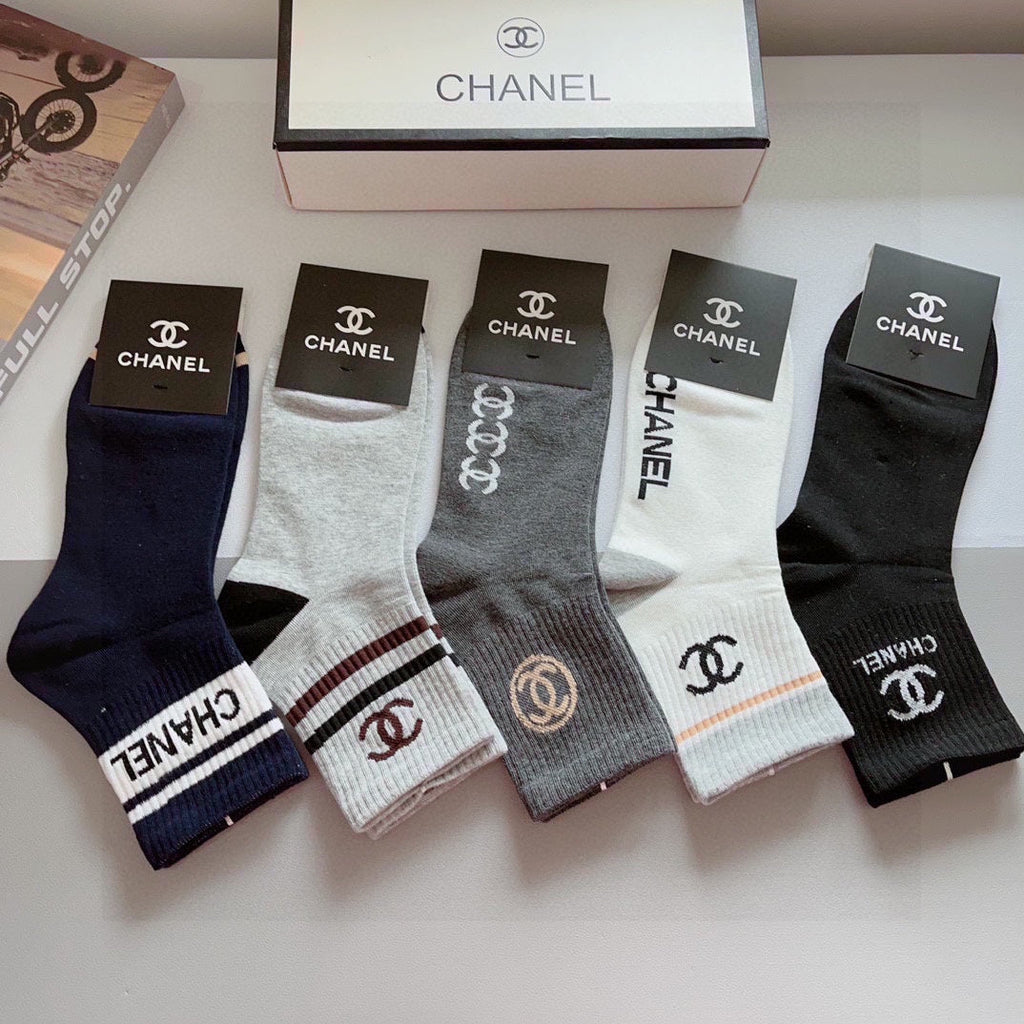 CHANEL LOW-CUT SOCKS 408033 ( 1 BOX )