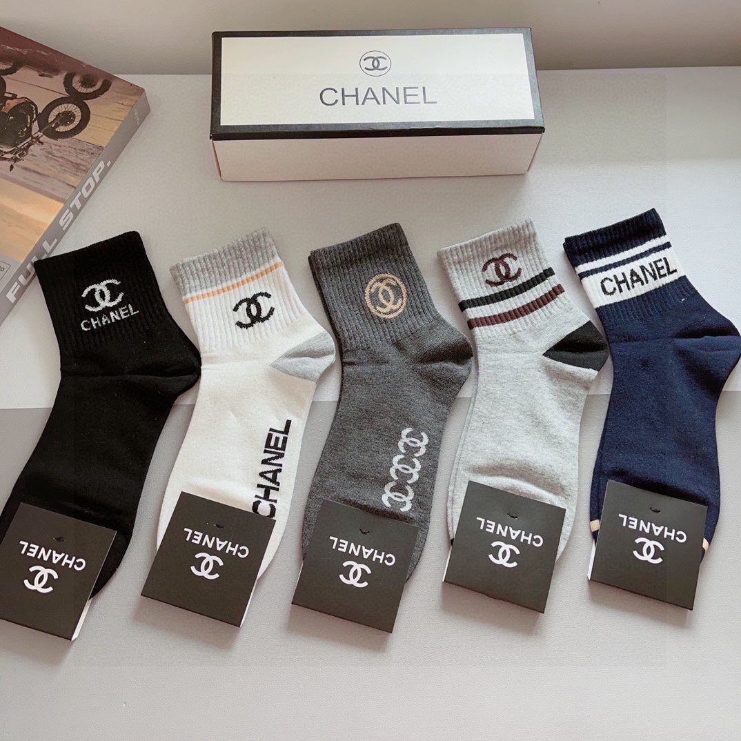 CHANEL LOW-CUT SOCKS 408033 ( 1 BOX )