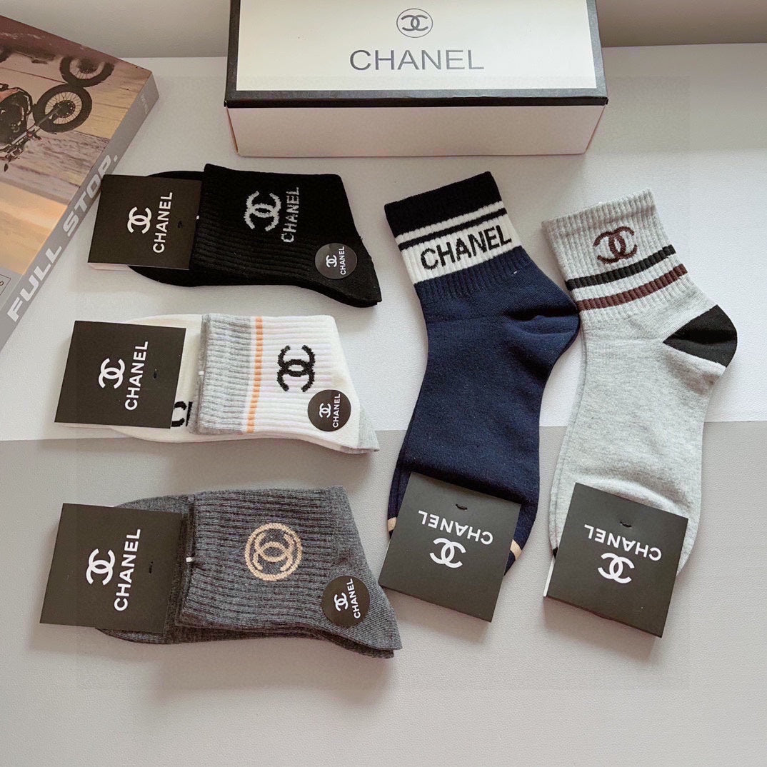 CHANEL LOW-CUT SOCKS 408033 ( 1 BOX )