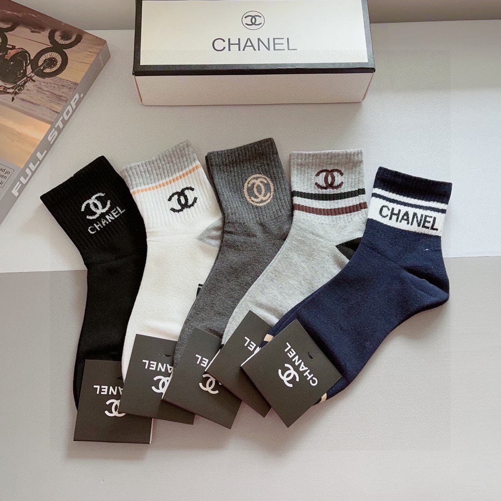 CHANEL LOW-CUT SOCKS 408033 ( 1 BOX )