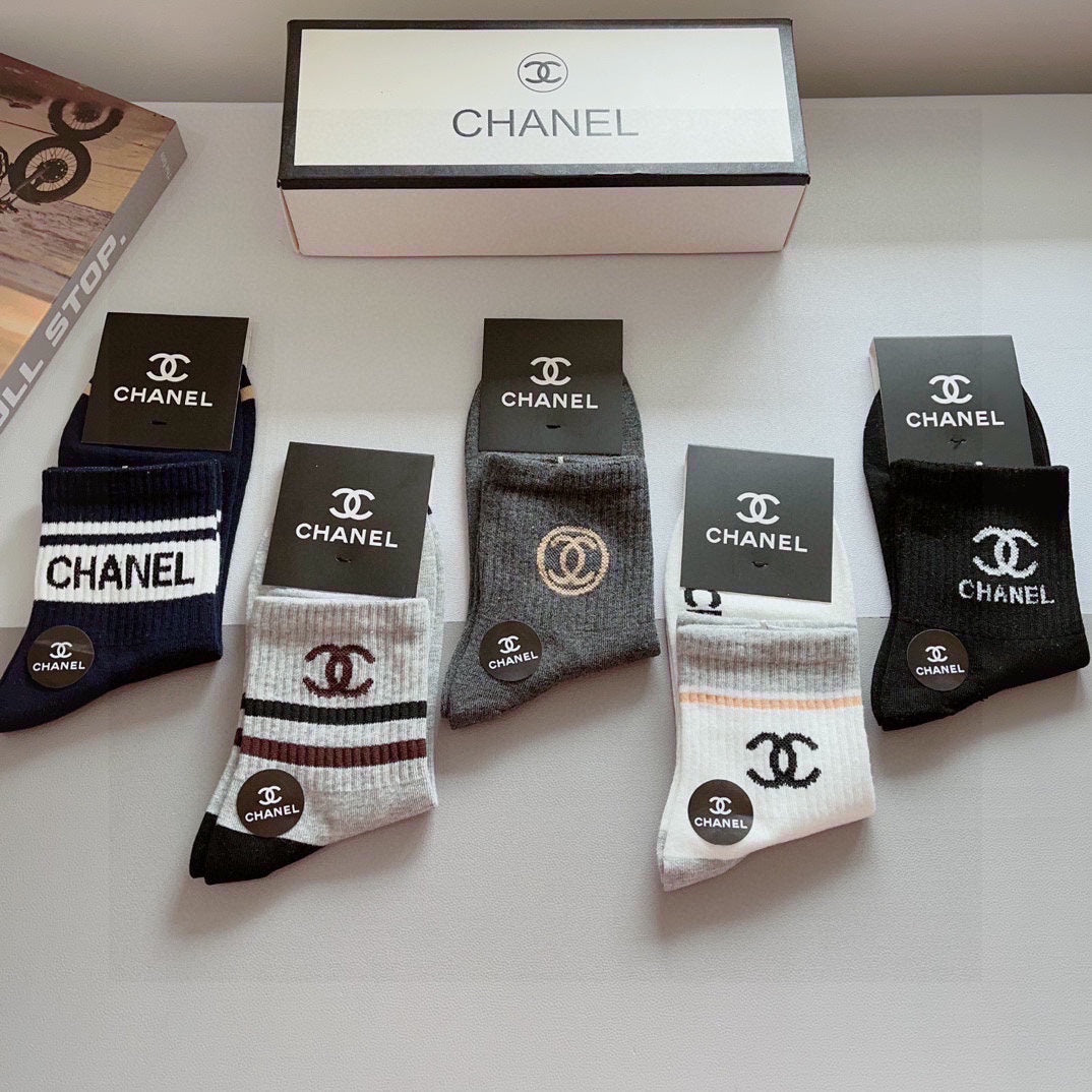 CHANEL LOW-CUT SOCKS 408033 ( 1 BOX )