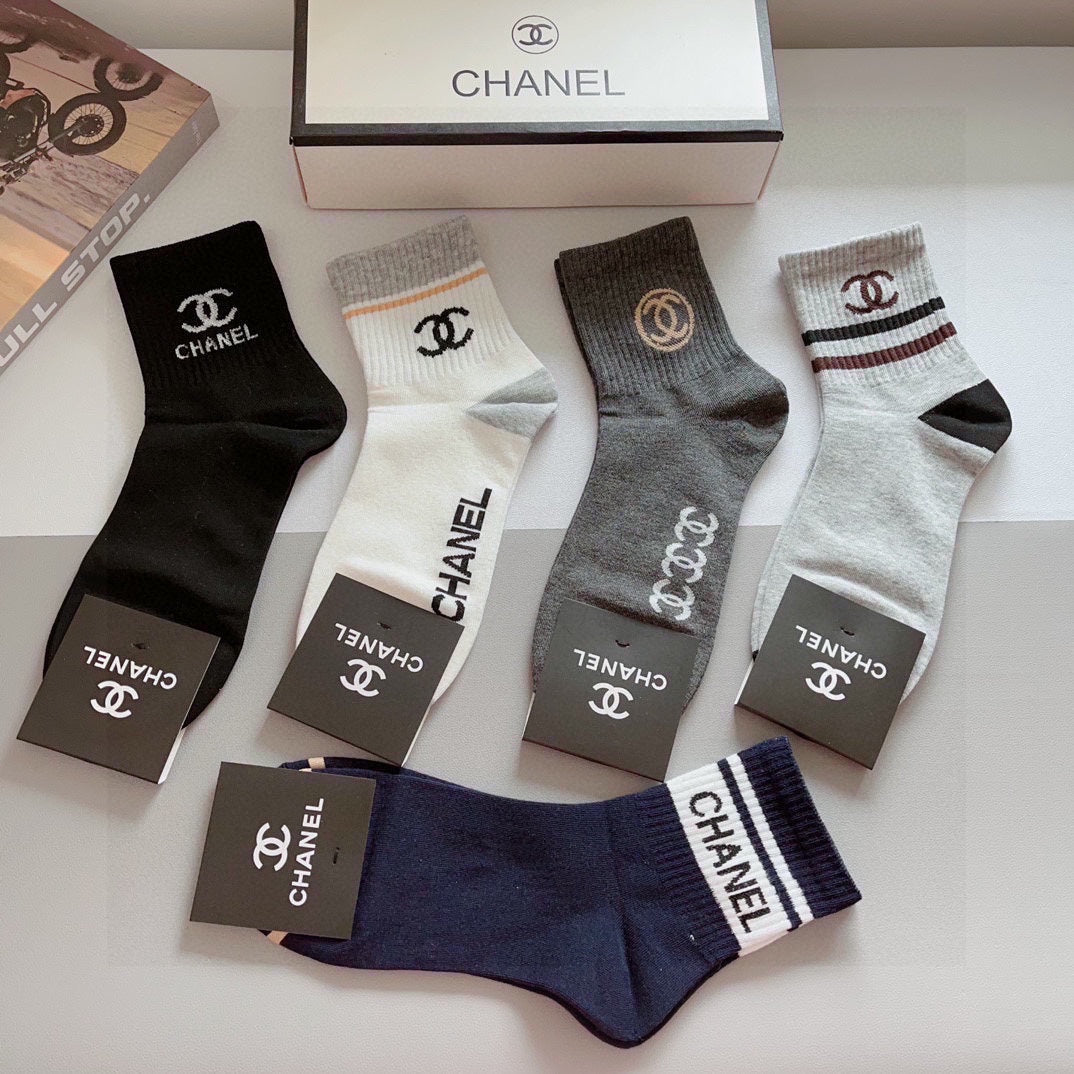 CHANEL LOW-CUT SOCKS 408033 ( 1 BOX )