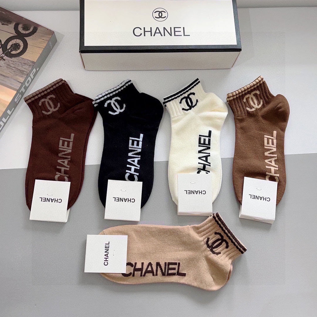 CHANEL ANKLE SOCKS 412646 ( 1 BOX )