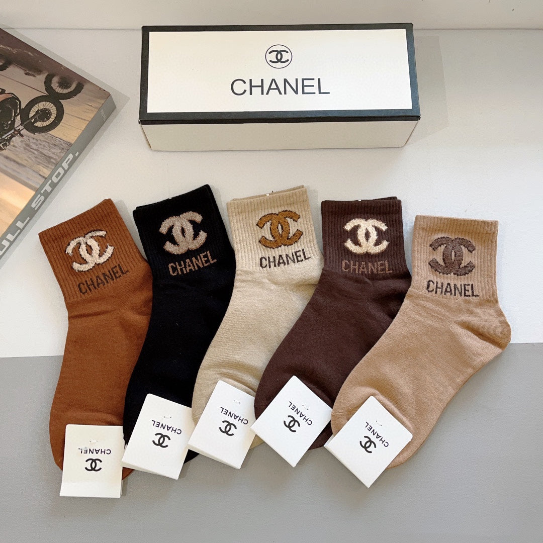 CHANEL LOW-CUT SOCKS 414580 ( 1 BOX )