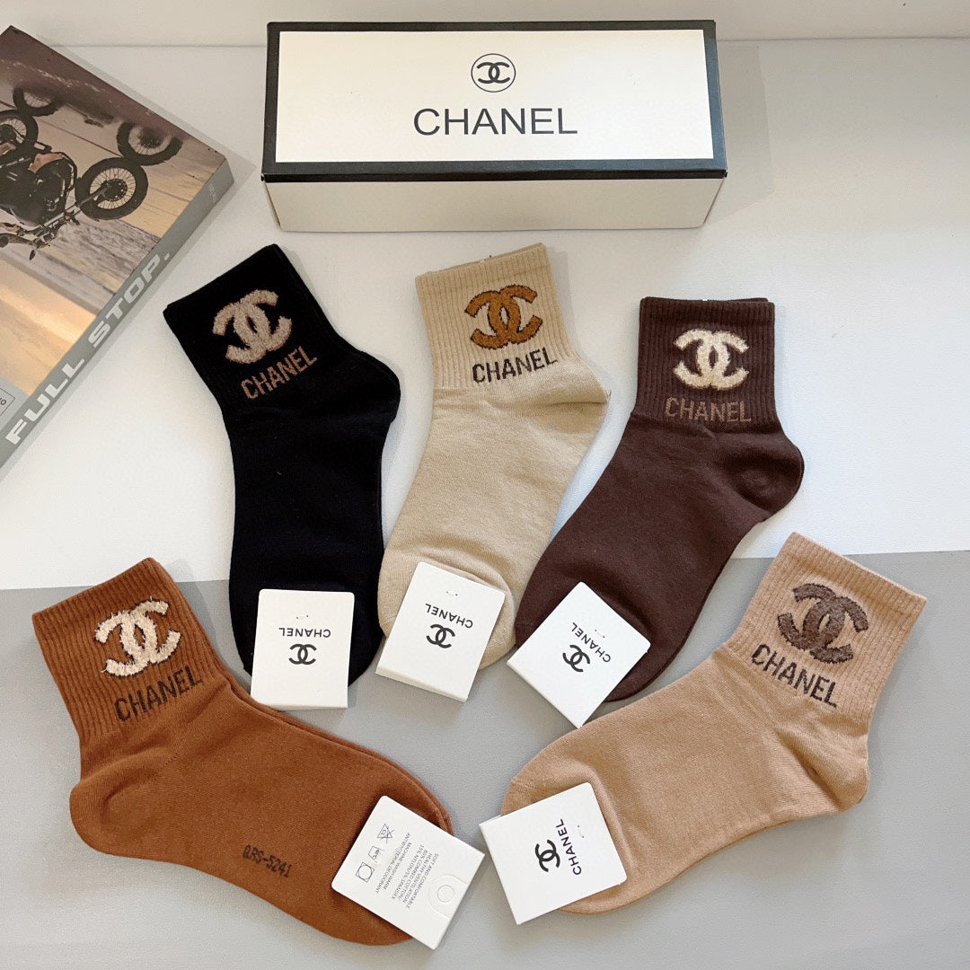 CHANEL LOW-CUT SOCKS 414580 ( 1 BOX )