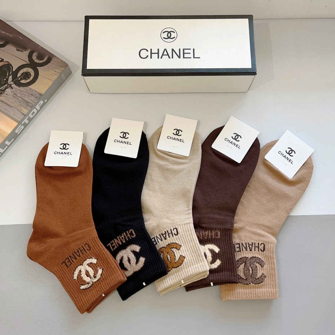 CHANEL LOW-CUT SOCKS 414580 ( 1 BOX )