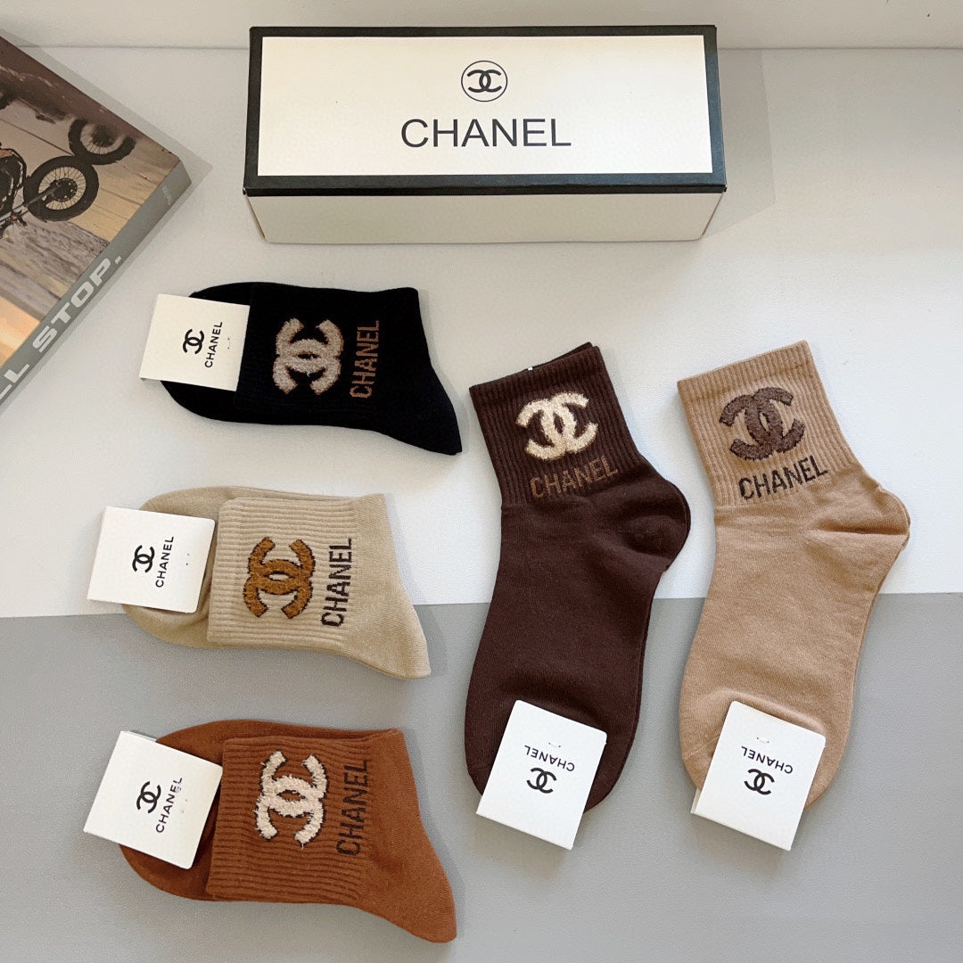 CHANEL LOW-CUT SOCKS 414580 ( 1 BOX )