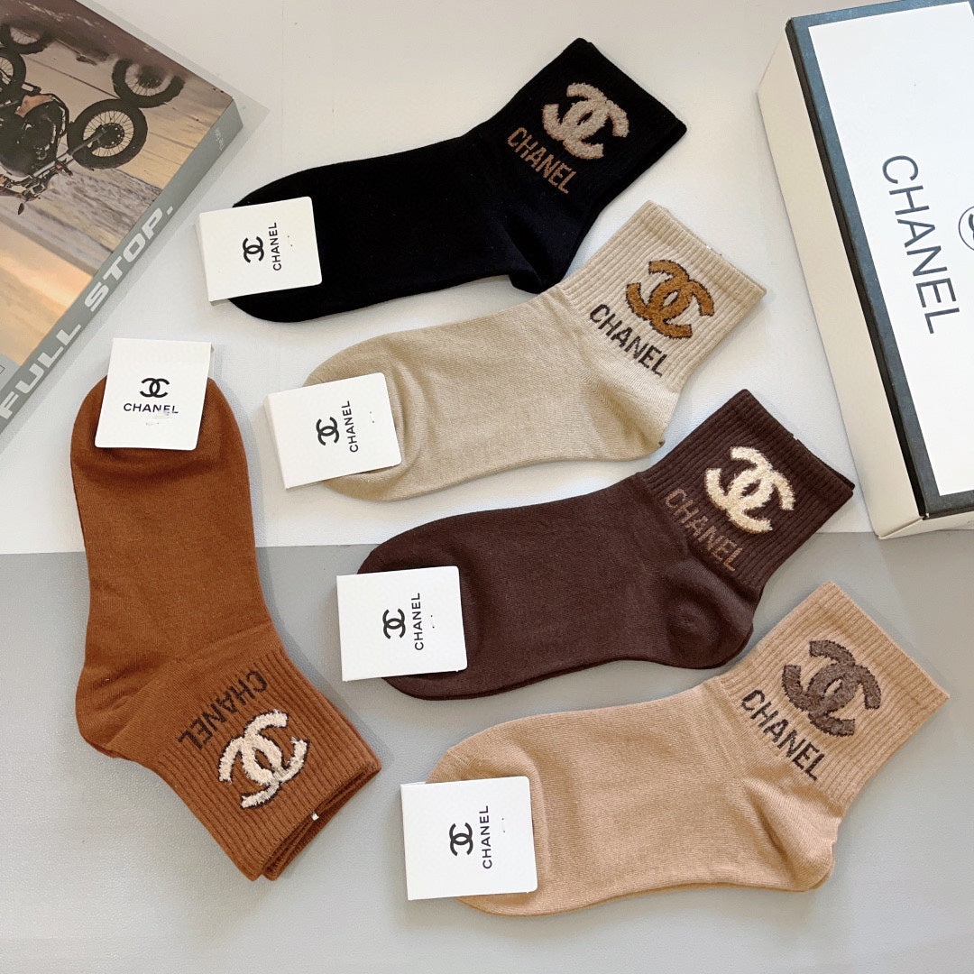 CHANEL LOW-CUT SOCKS 414580 ( 1 BOX )
