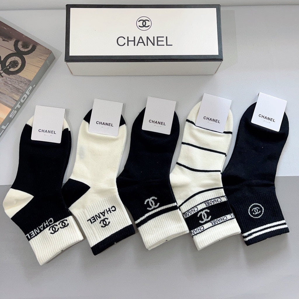 CHANEL LOW-CUT SOCKS 417503 ( 1 BOX )