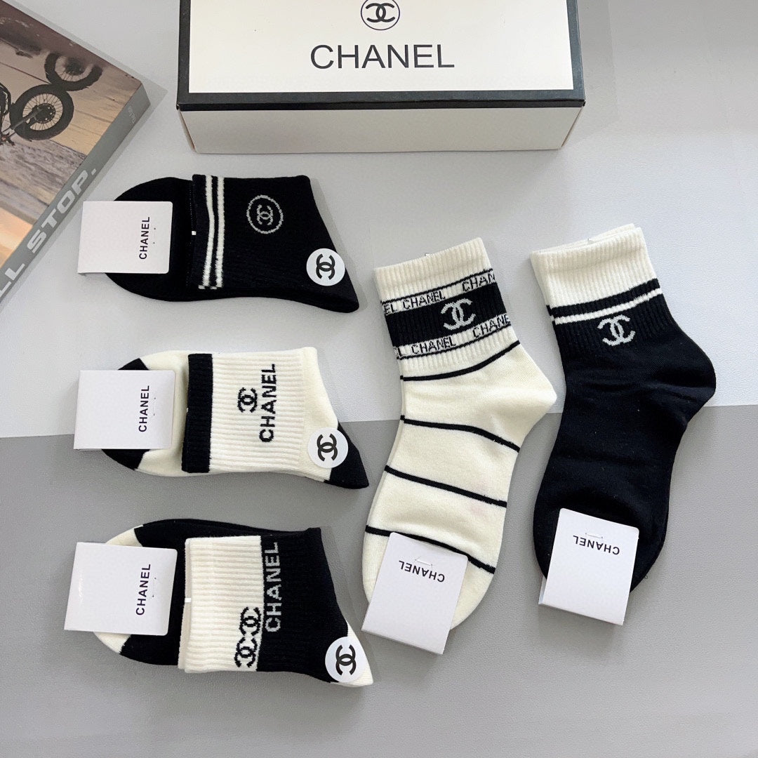 CHANEL LOW-CUT SOCKS 417503 ( 1 BOX )