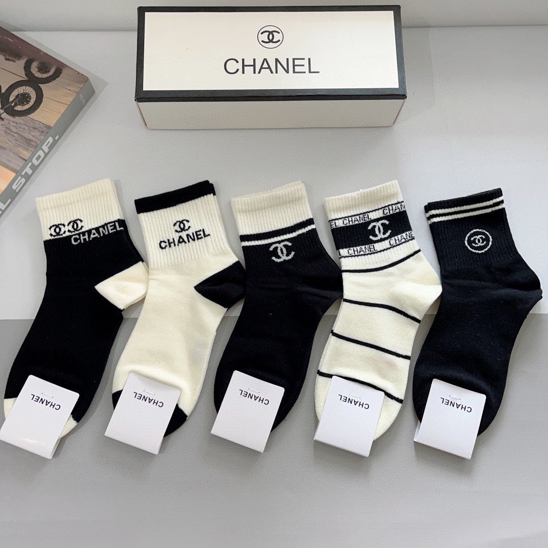 CHANEL LOW-CUT SOCKS 417503 ( 1 BOX )