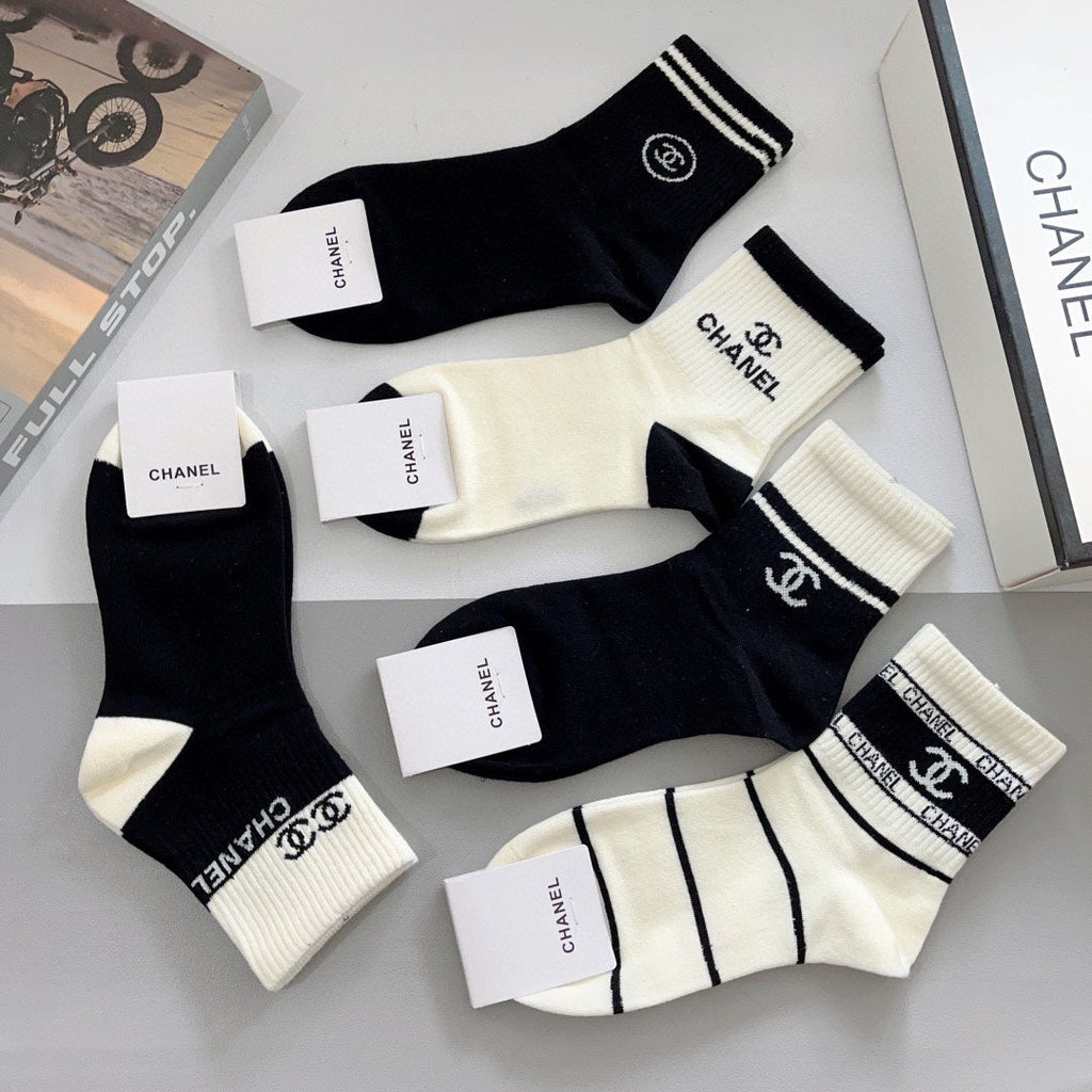 CHANEL LOW-CUT SOCKS 417503 ( 1 BOX )