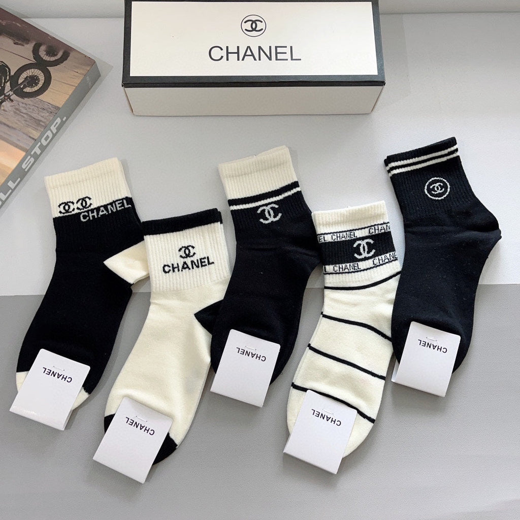 CHANEL LOW-CUT SOCKS 417503 ( 1 BOX )