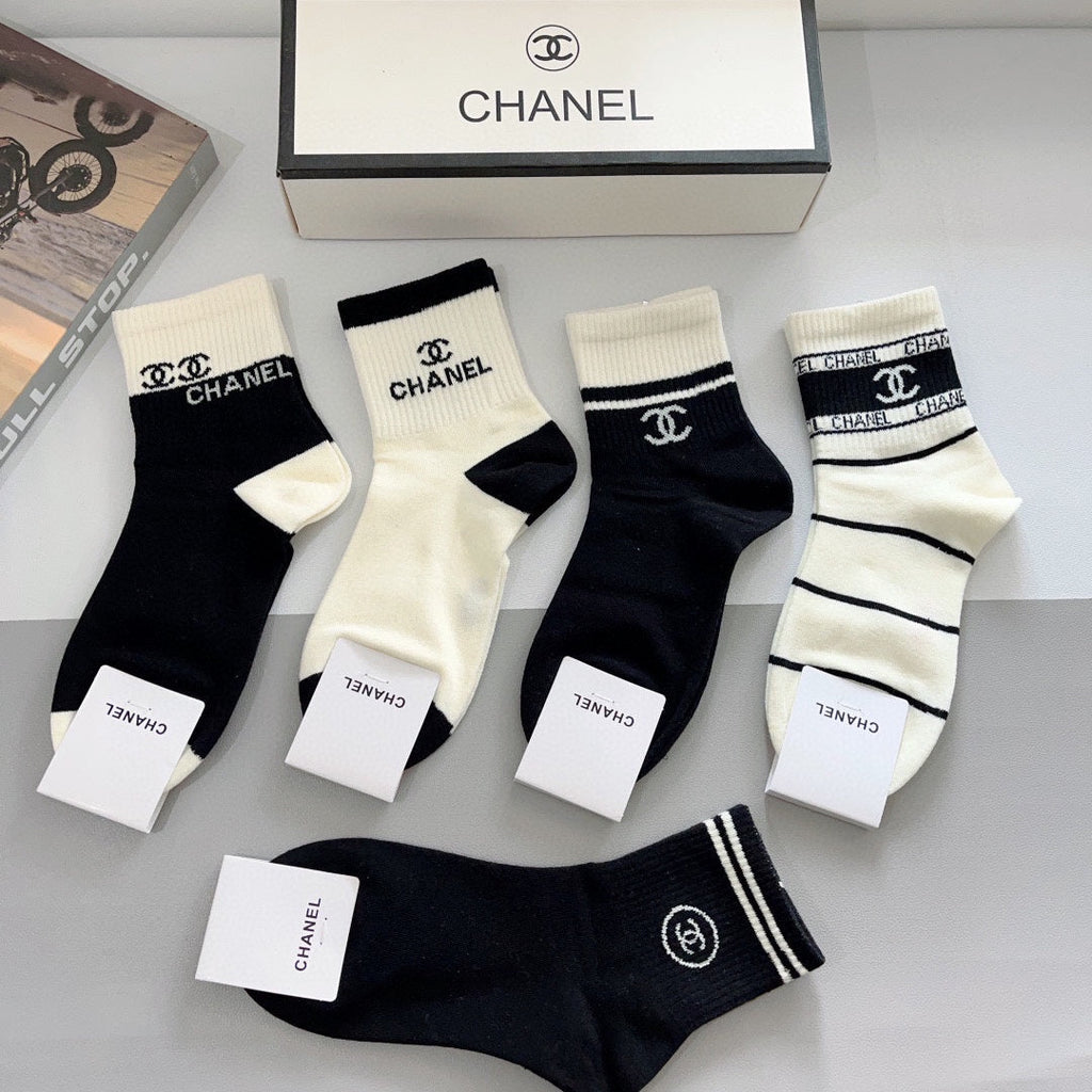 CHANEL LOW-CUT SOCKS 417503 ( 1 BOX )