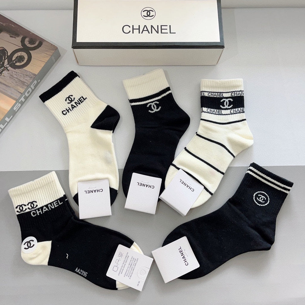 CHANEL LOW-CUT SOCKS 417503 ( 1 BOX )