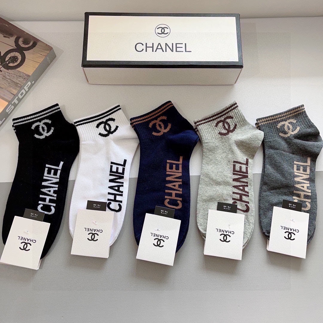 CHANEL LOW-CUT SOCKS 417508 (1 BOX )