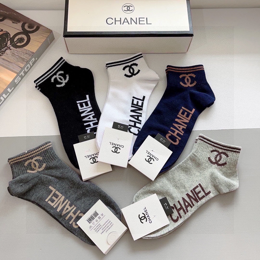 CHANEL LOW-CUT SOCKS 417508 (1 BOX )