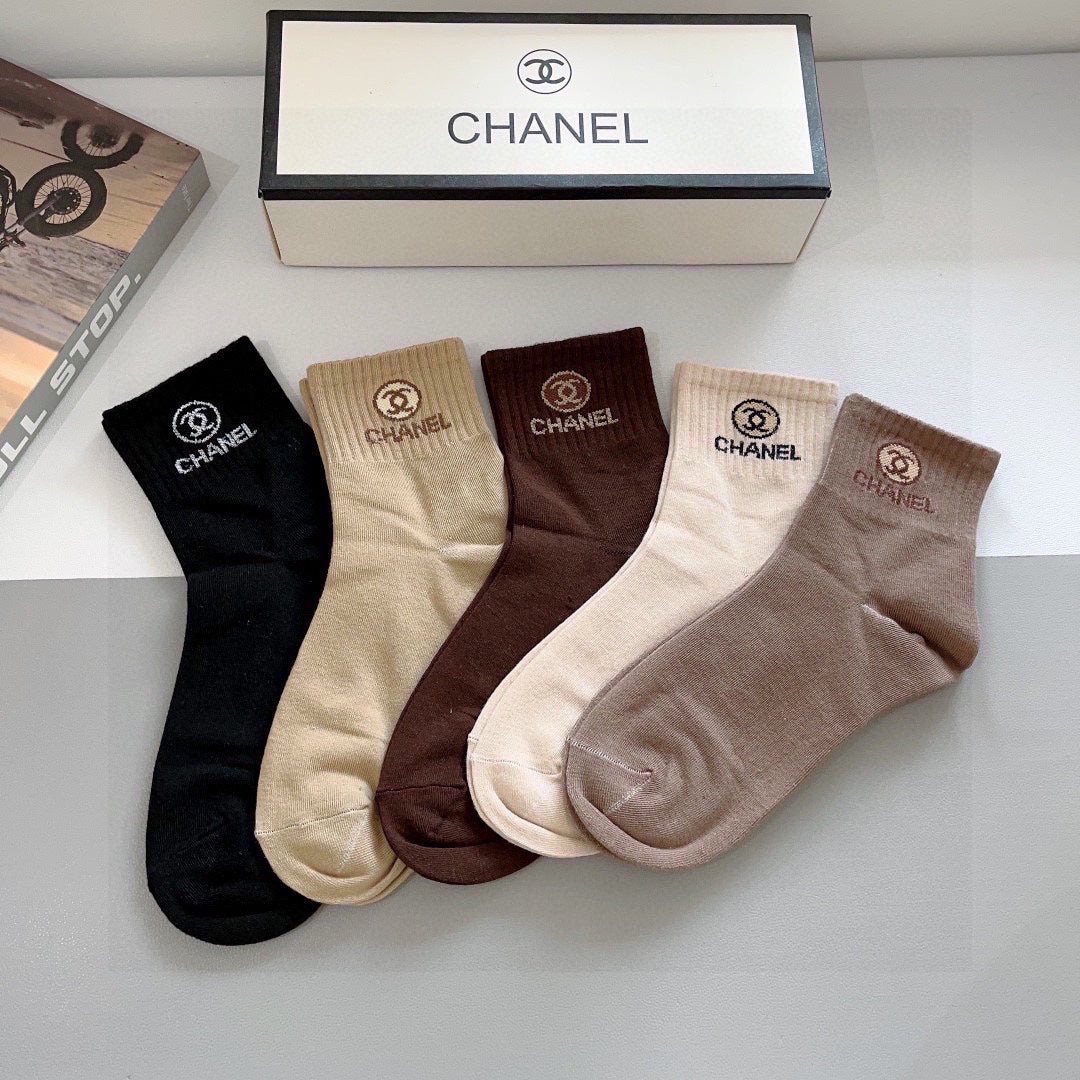 CHANEL LOW-CUT SOCKS 419061 (1 BOX )