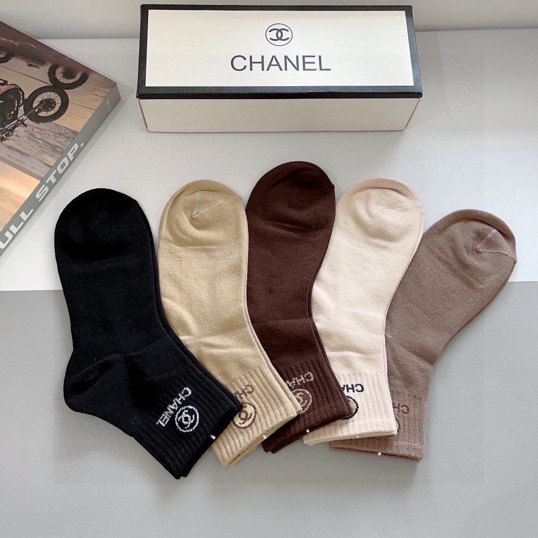 CHANEL LOW-CUT SOCKS 419061 (1 BOX )