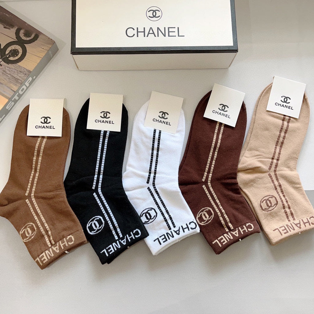 CHANEL LOW-CUT SOCKS 420795 (1 BOX)