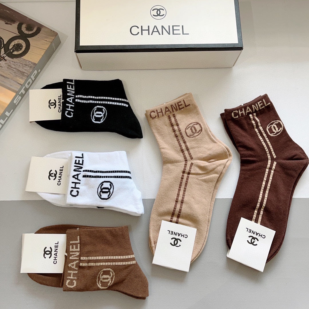 CHANEL LOW-CUT SOCKS 420795 (1 BOX)