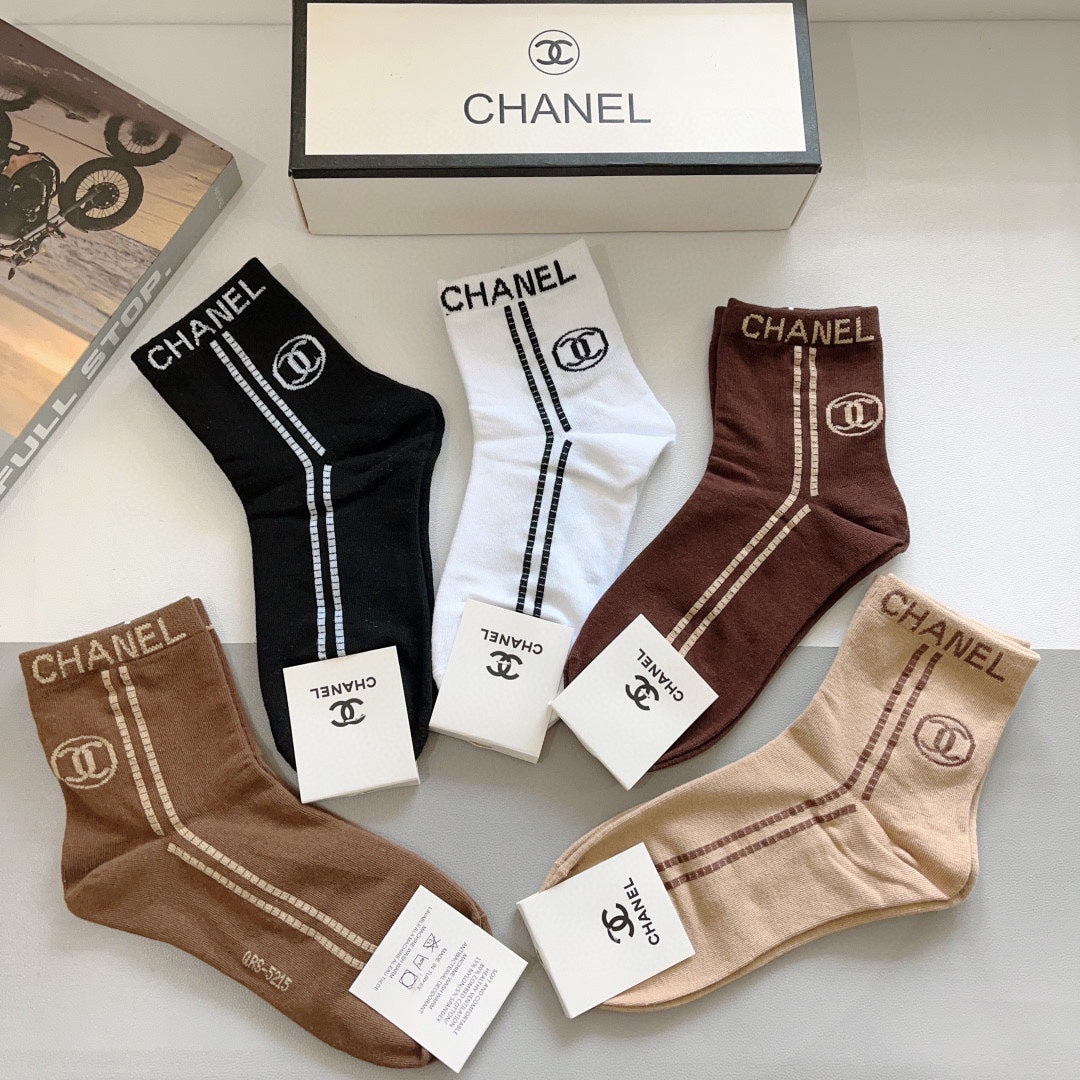 CHANEL LOW-CUT SOCKS 420795 (1 BOX)