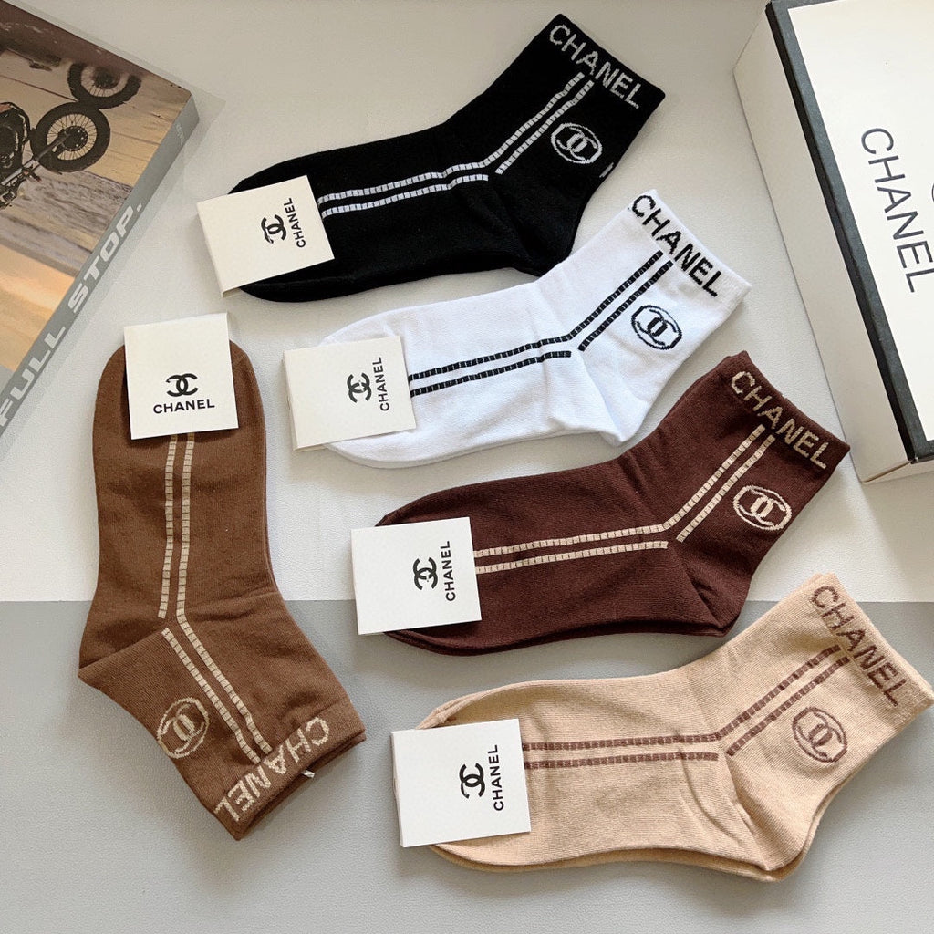 CHANEL LOW-CUT SOCKS 420795 (1 BOX)