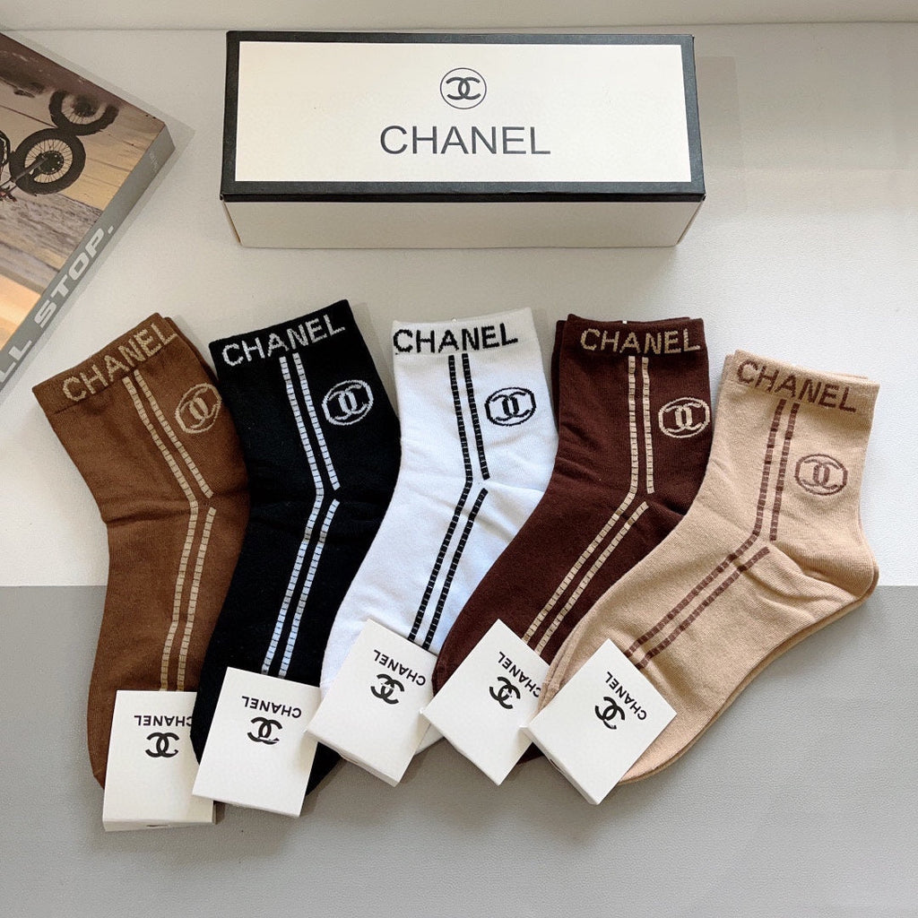 CHANEL LOW-CUT SOCKS 420795 (1 BOX)