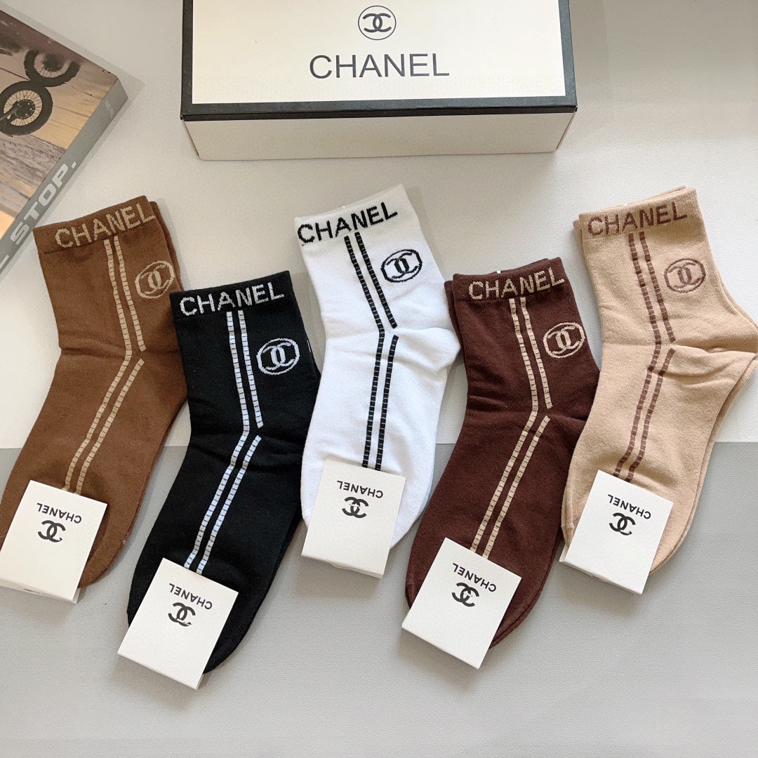 CHANEL LOW-CUT SOCKS 420795 (1 BOX)