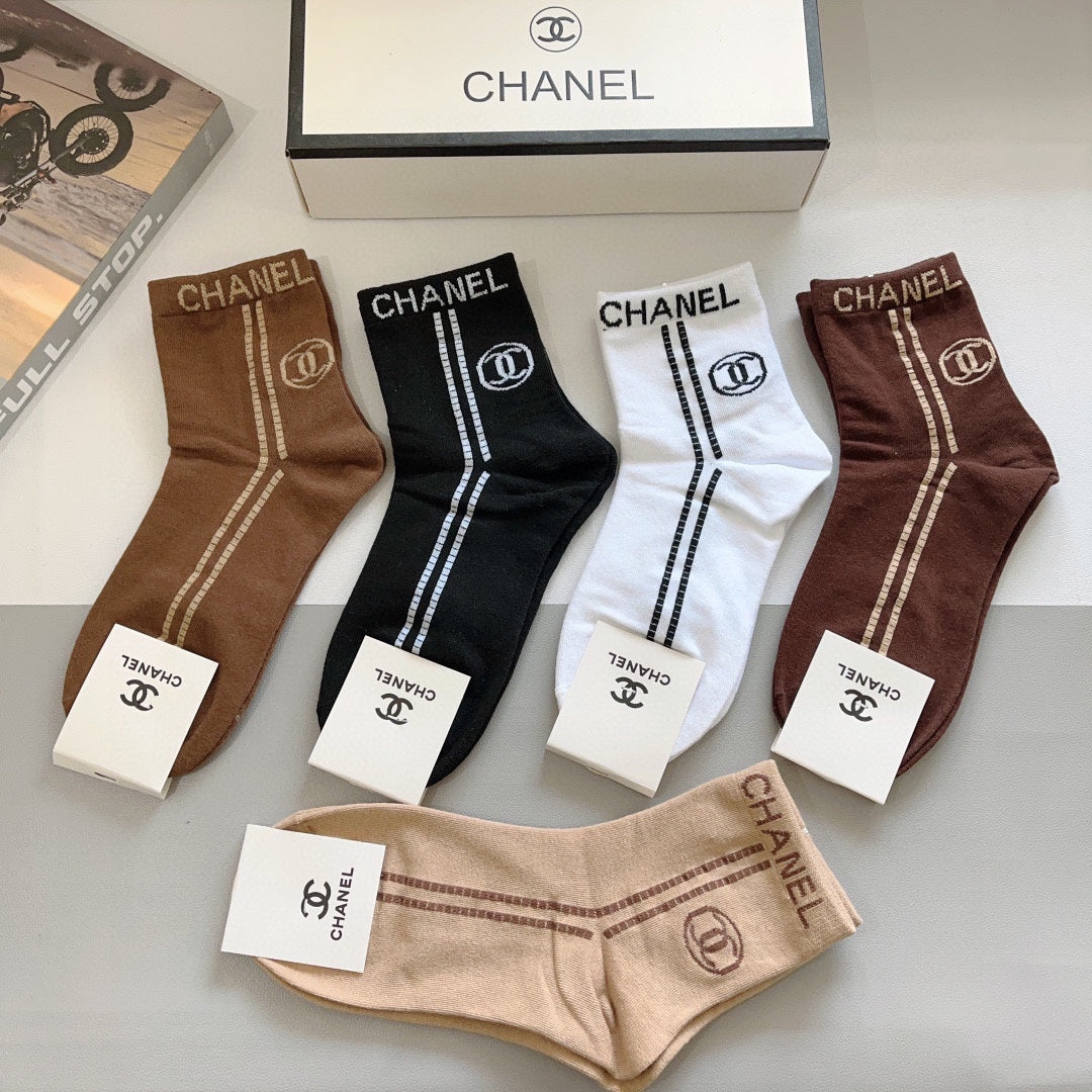 CHANEL LOW-CUT SOCKS 420795 (1 BOX)