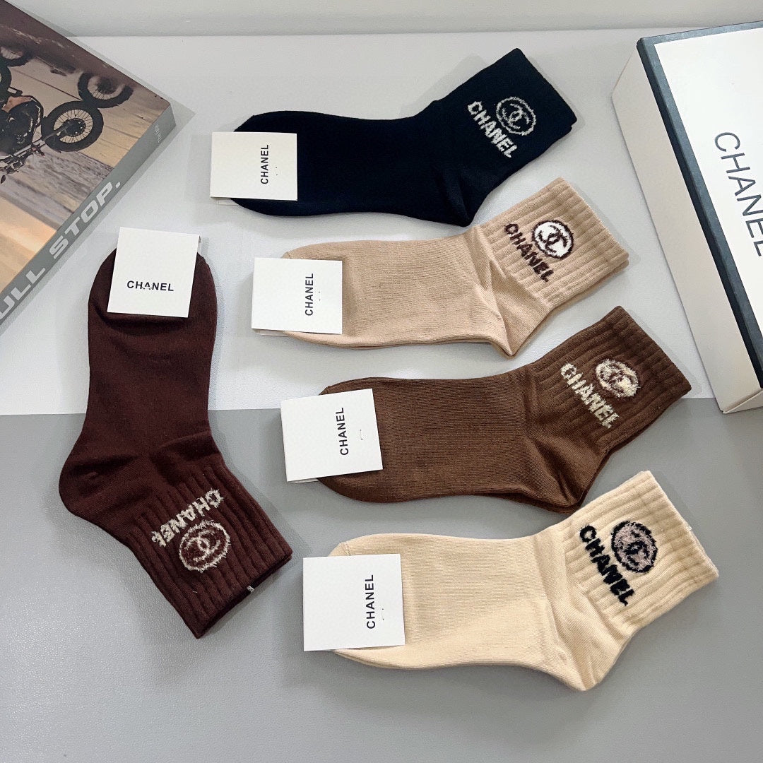 CHANEL LOW-CUT SOCKS 420802 (1 BOX)