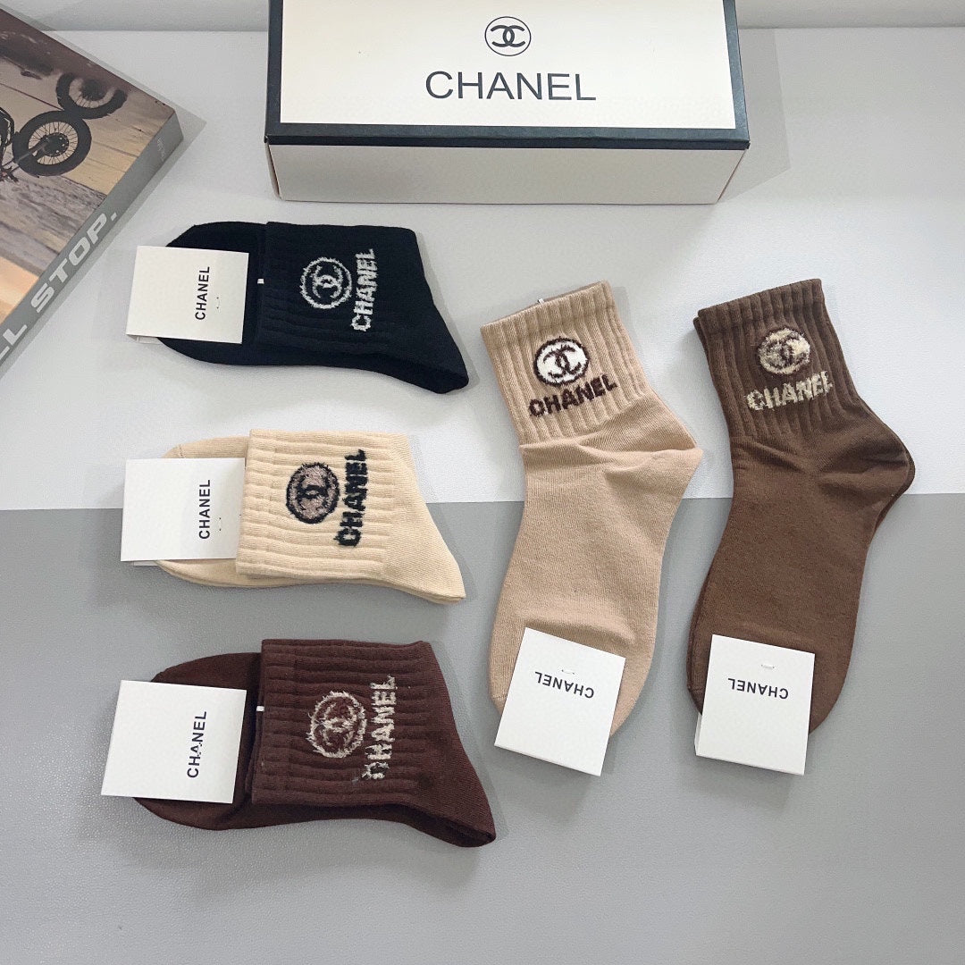CHANEL LOW-CUT SOCKS 420802 (1 BOX)