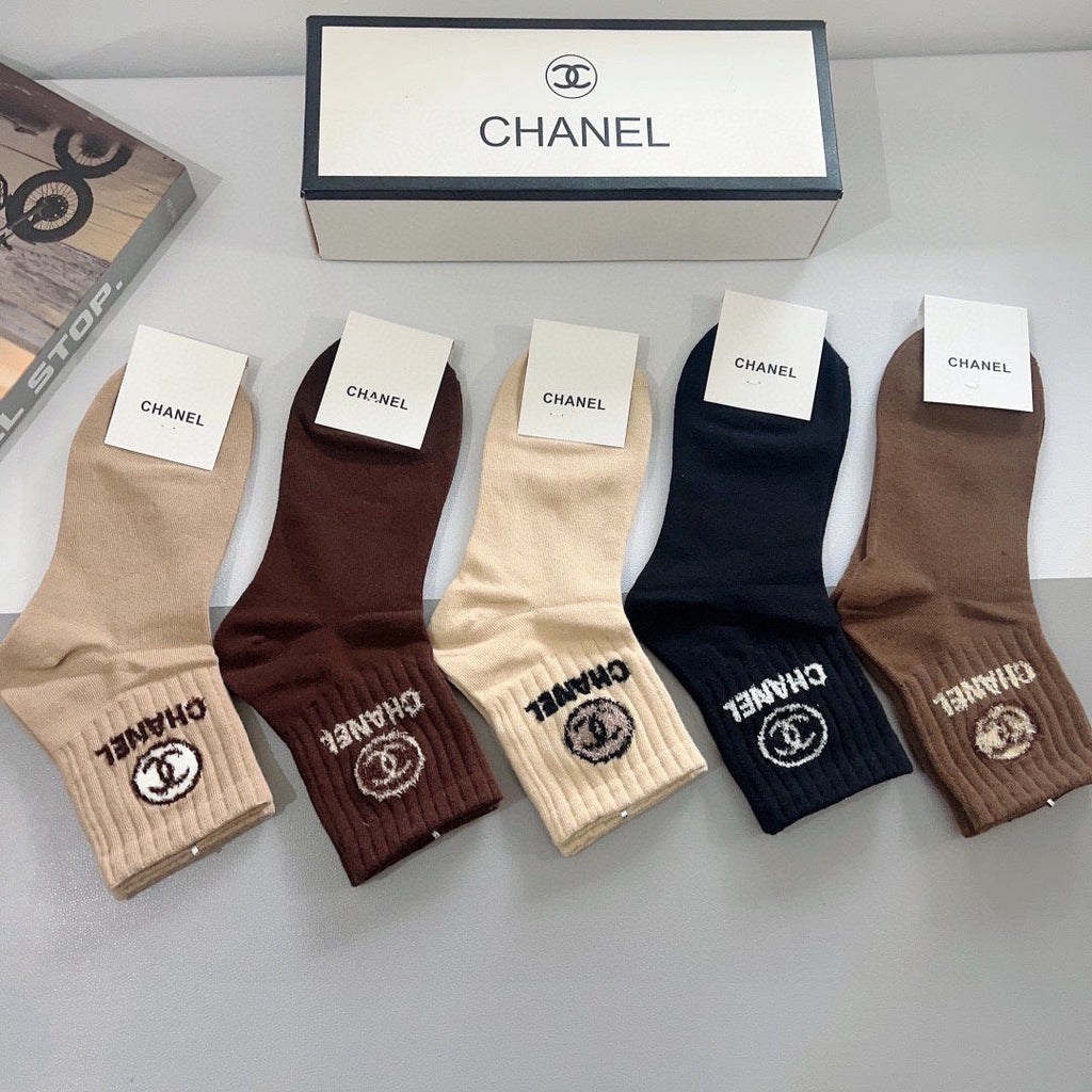 CHANEL LOW-CUT SOCKS 420802 (1 BOX)