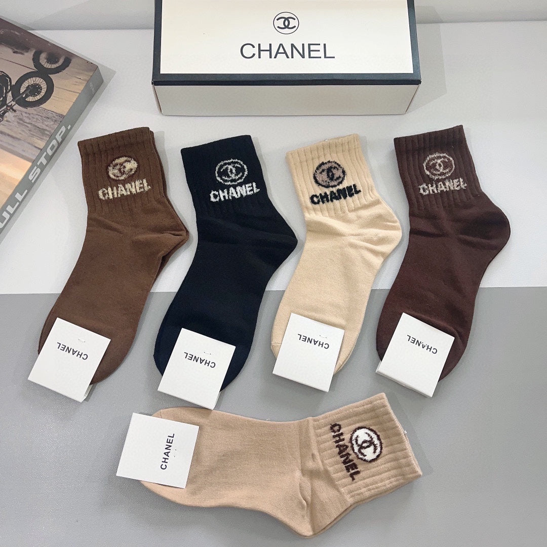 CHANEL LOW-CUT SOCKS 420802 (1 BOX)