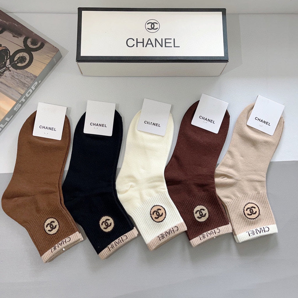 CHANEL LOW-CUT SOCKS 420807 (1 BOX)