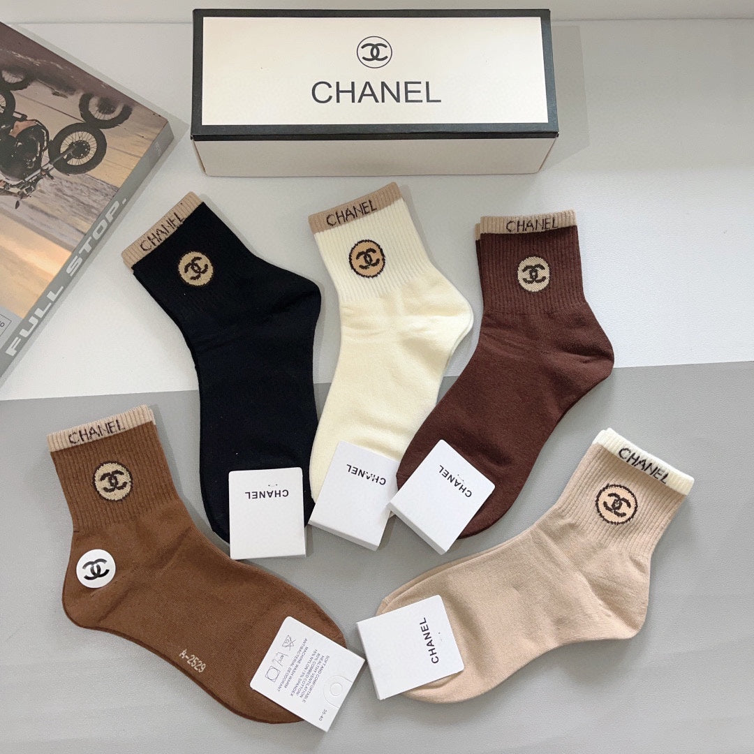 CHANEL LOW-CUT SOCKS 420807 (1 BOX)