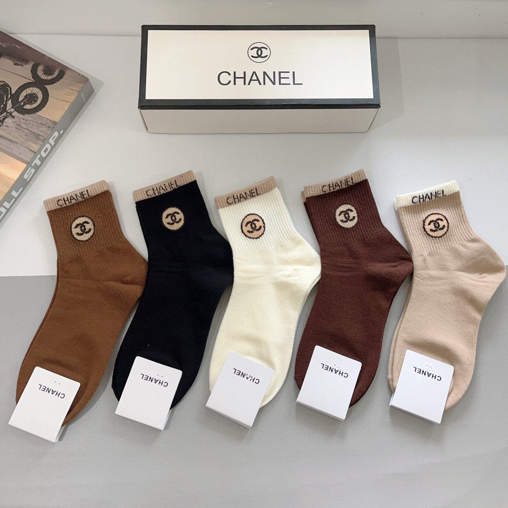 CHANEL LOW-CUT SOCKS 420807 (1 BOX)